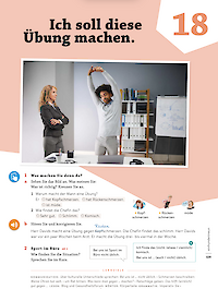 Ich soll diese Übung machen.