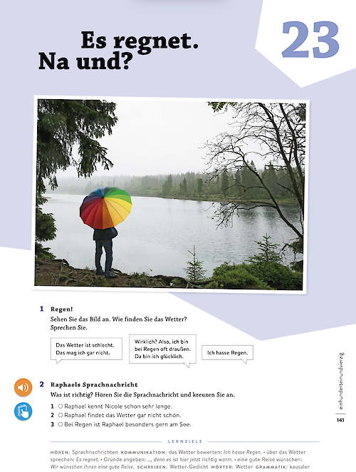 Es regnet. Na und?